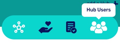 The fourth option on the Hub menu to access Users